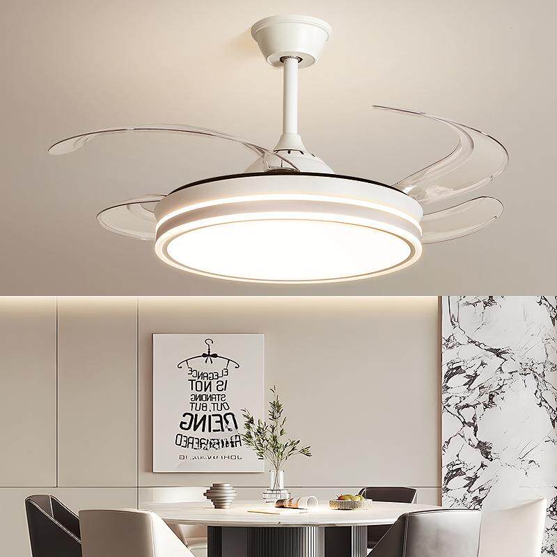 园欧特朗风扇灯客厅灯现代简约主灯全光谱led吸顶灯餐厅隐形吊扇