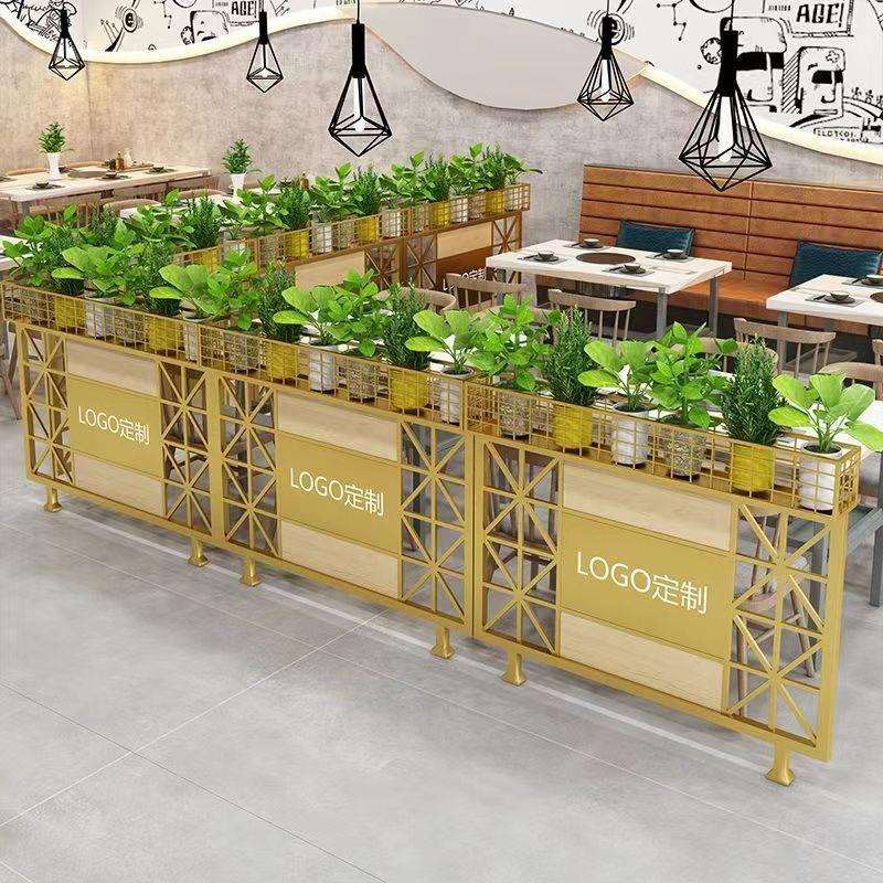 餐厅隔断围栏简约卡座矮隔断屏风围栏花架酒吧过道护栏火锅店隔断