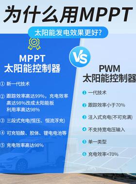 MPPT7 系MPPT太阳能控制器20A 30A 40A 12V24V 自动识别