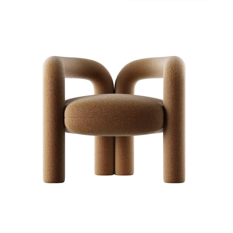 新款北欧轻奢异形单人沙发创意客厅休闲椅酒店样板间接待沙发椅