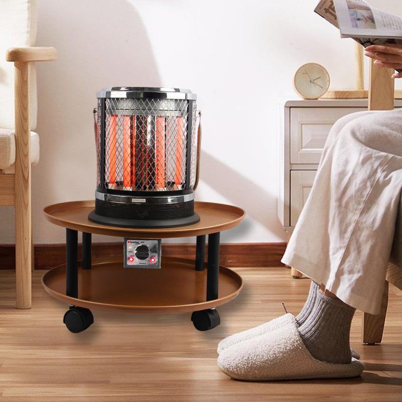 跨境一炉两用取暖器2000W炉具家庭节能省卧室暖脚电暖气取暖炉