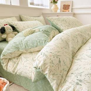 小清新全棉被套单件150x200x230cm被罩纯棉2025新款 宿舍单人被单