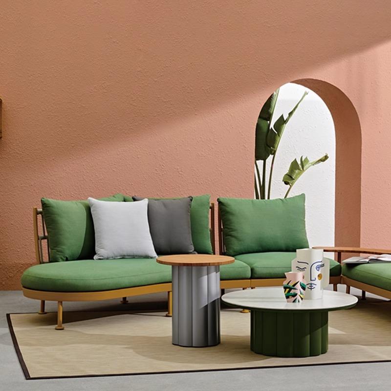 户外藤沙发三人阳台休闲客厅藤编桌椅露天花园茶几庭院藤椅藤家具