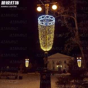 led户外夜景环抱灯景观抱杆灯造型路灯杆装饰户外抱树灯照明灯