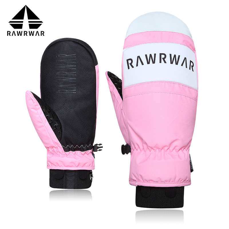 新款滑雪手套男女单板双板手套五指冬季棉闷子加厚保暖防水登山