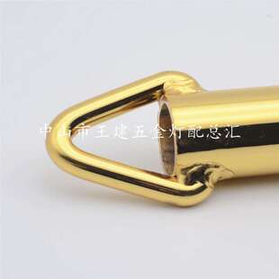 铬色M25*160水晶吊灯三角吊环吊杆直杆配套水桶吊环灯饰五金配件