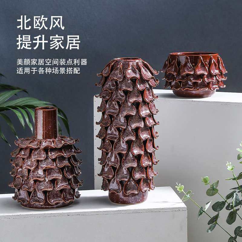 陶瓷花瓶花盆重工艺贴花安装花釉欧美风格摆饰工艺品鲜花家居饰,鲜花速递/花卉仿真/绿植园艺,割草机/草坪机,淘宝优惠券,粉丝福利购,淘宝优惠卷