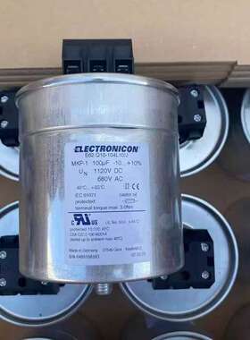 原装 E62.Q10-104L10/J 100UF 680V/1120V ELECTRONICON 电容