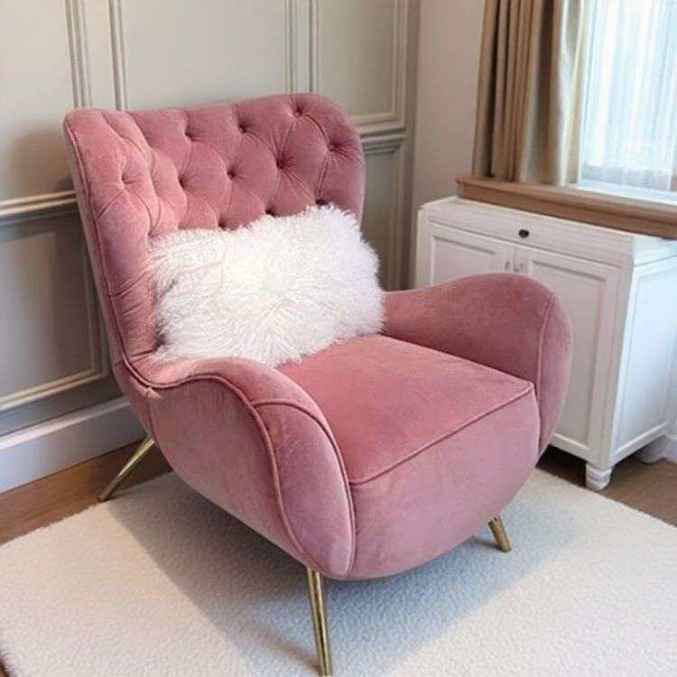 美式单人位沙发轻奢客厅阳台网红老虎椅女王椅高靠背舒适款沙发椅