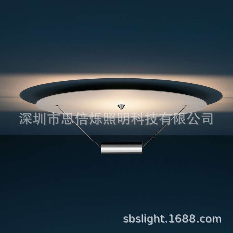 简约现代设计师卧室吸顶灯北欧民宿餐厅中古风金属片LED装饰顶灯