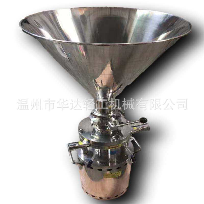 新型卫生级食品胶体磨不锈钢分体花生芝麻干辣椒研磨机小型胶磨机