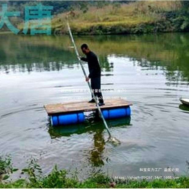 水上平台网箱养殖浮桥水泵简易浮船钓台水上专用实心泡沫浮桶浮筒