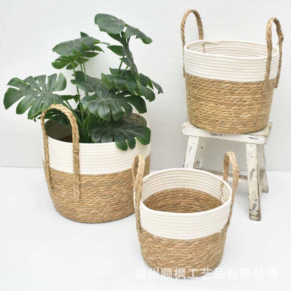 厂家直销套3多款草编篮 传统环保蒲草和麻绳编织拼接杂物收纳提篮,玩具/童车/益智/积木/模型,遥控车升级件/零配件,淘宝优惠券,粉丝福利购,淘宝优惠卷