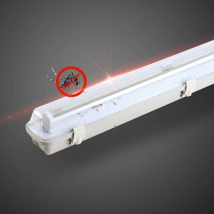 led三防灯全套 T8T5防水防尘防爆单双管长条支架灯管带罩日光灯架