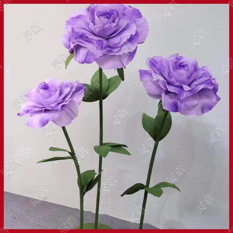 婚庆仿真花路引爱莎花装饰路引手工摆件婚礼布置纸质花布艺装饰花
