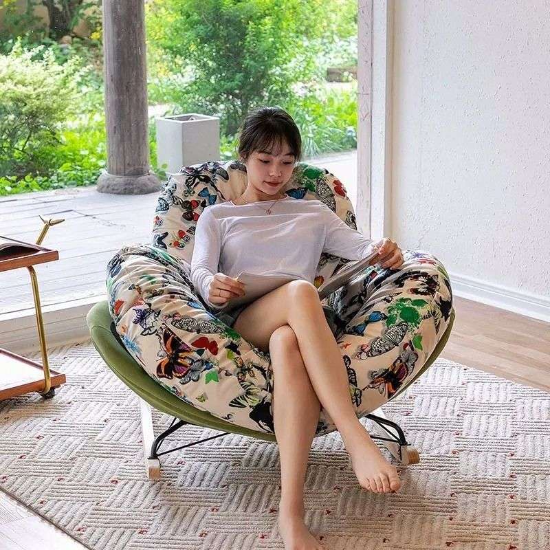 乐居阁轻奢单人懒人摇椅沙发躺椅家用客厅阳台休闲蜗牛摇摇椅子