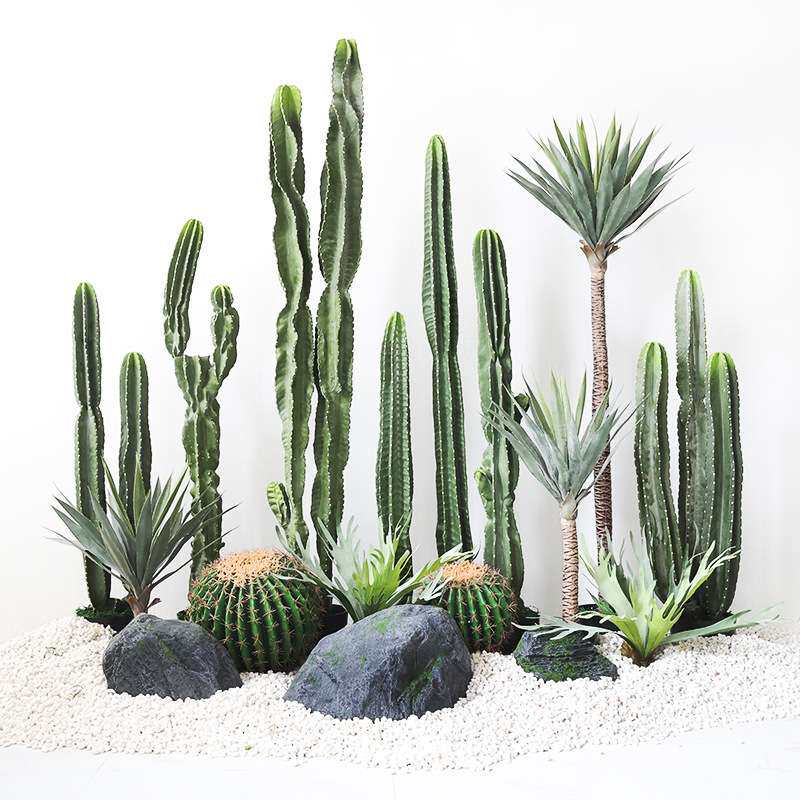 大型仿真仙人掌仙人柱量天尺假盆栽装饰植物网红摆件落地绿植