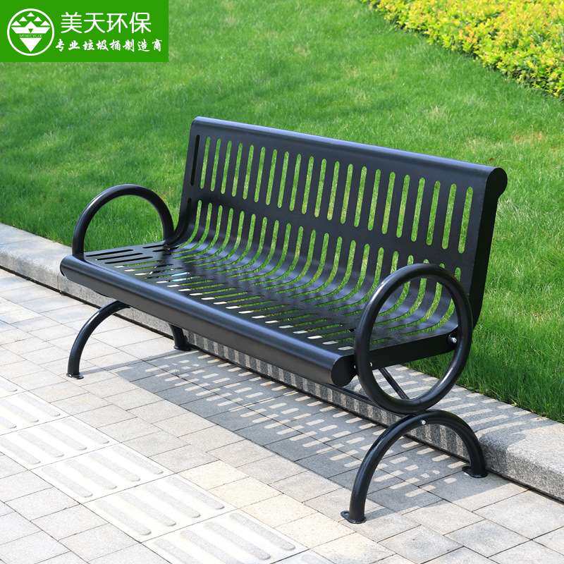 公园椅户外长椅铁艺座椅室外小区椅子双人休息长凳铸铁靠背休闲椅