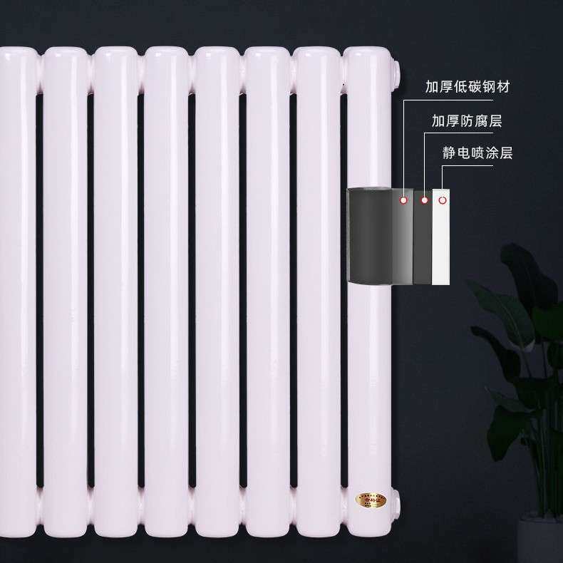 跨境7030暖气片钢制柱式水暖散热器壁挂家用钢二柱式水暖散热器