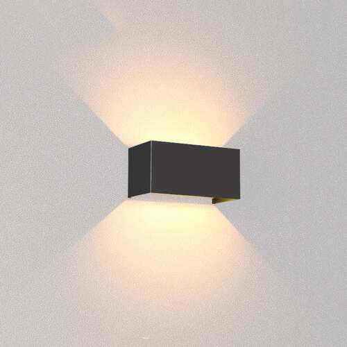 户外壁灯防水外墙灯别墅庭院花园围墙门口双头射灯LED室外洗墙灯