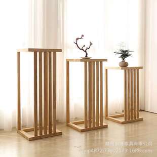 白蜡木花架置物架花卉子阳台花盆客厅落地式 绿萝植实木民宿多功能