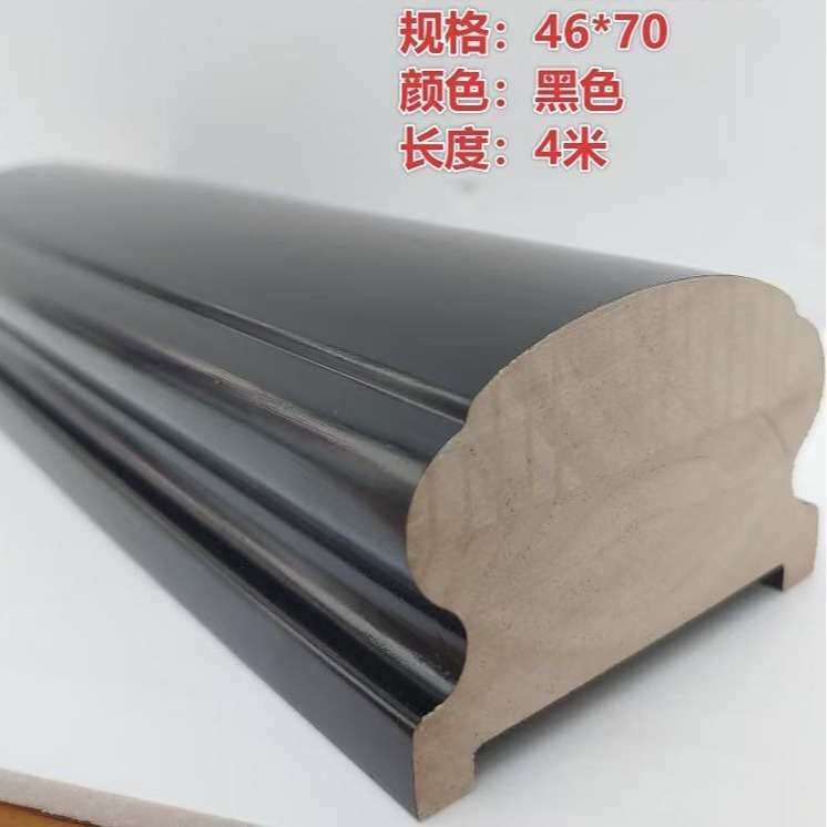 扶手马蹄形橡胶木木实木楼梯室内家装木楼梯做好油漆现代简约踏板