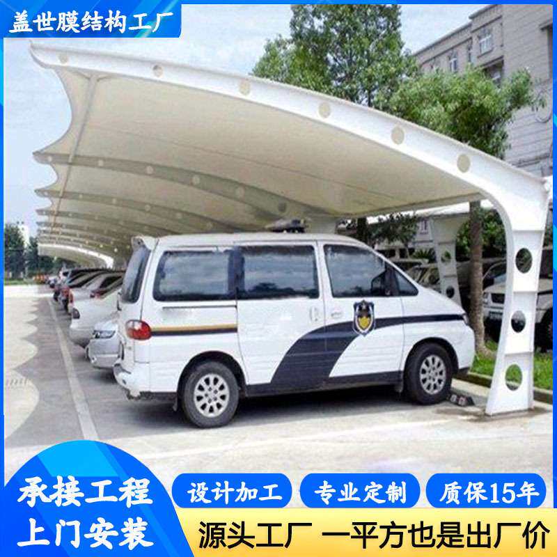 厂家供应户外庭院汽车棚轿车防晒蓬加油站私家车停车棚雨篷遮阳棚