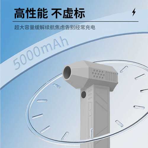 crossgun机甲风车载户外带灯露营烧烤手持除尘机充气筒高速涡轮扇