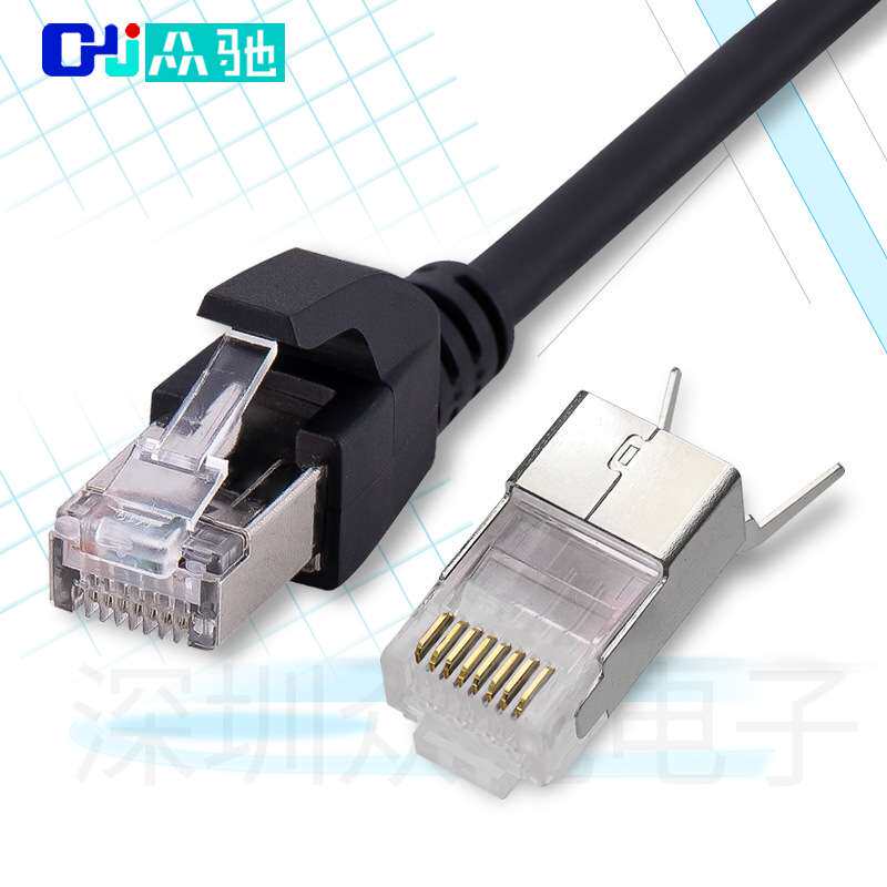 工业相机M12转RJ45网线4芯8芯ADX型编码线公对公母对母高柔屏蔽线