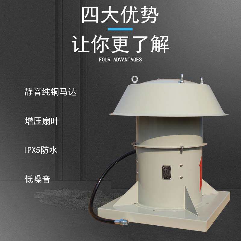 三禾ATEX防爆轴流风机化工厂危化仓库屋顶防腐排风扇欧盟防爆认证