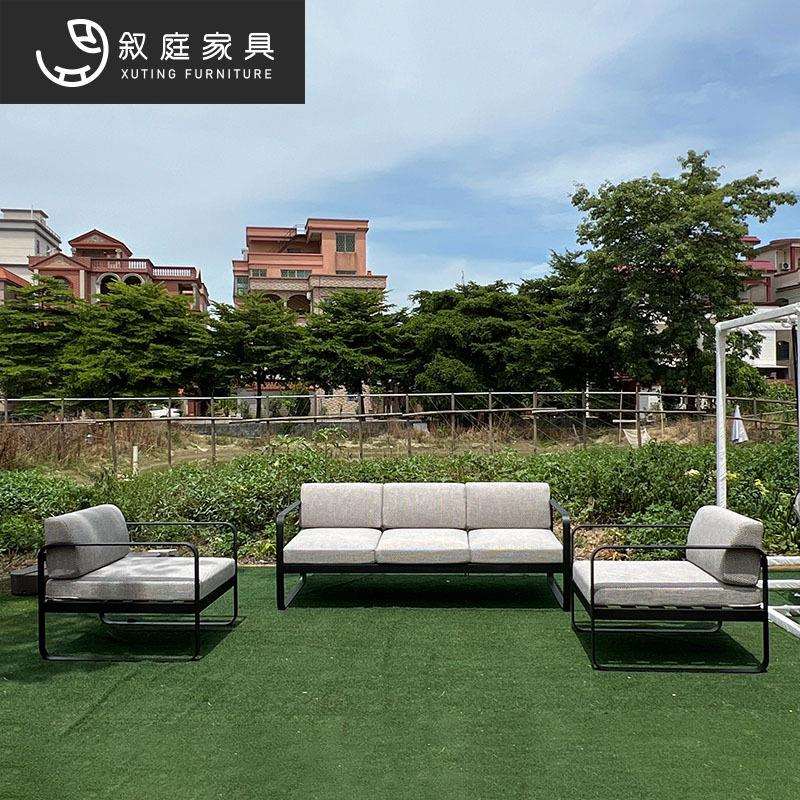 户外休闲沙发防水防晒露天别墅阳台设计师样板间室内外铝合金组合