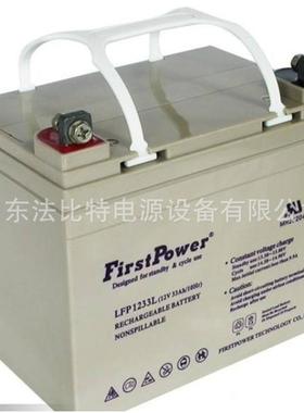 FirstPower一电铅酸蓄电池LFP1233L免维护12V33Ah质保一年 含税运