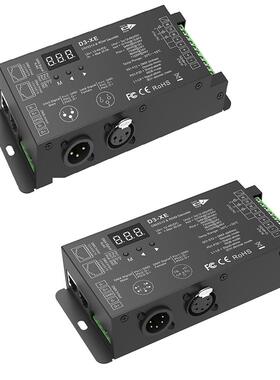 D3-XE 3/5针 3通道恒压DMX512/RDM解码器 12-48V10A PWM频率可选