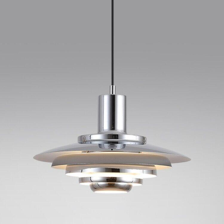 北欧吧台餐厅吊灯丹麦PH376设计师款创意极简卧室书房飞碟吊灯