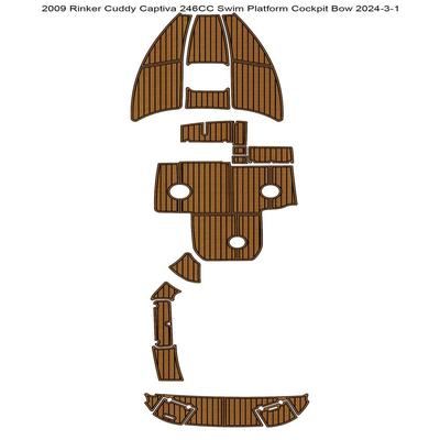 2009 Rinker Cuddy Captiva 246CC 游艇船舶EVA柚木地板 亚马逊