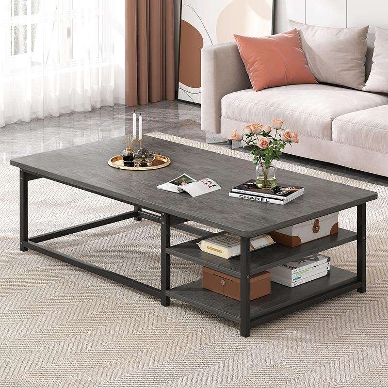 茶几铁艺简约现代客厅小户型家用茶几茶桌北欧意式长方形简易茶几