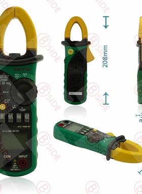 厂家直销 MS2008B 自动量程/温度电容/数字钳形电流表万用表现货