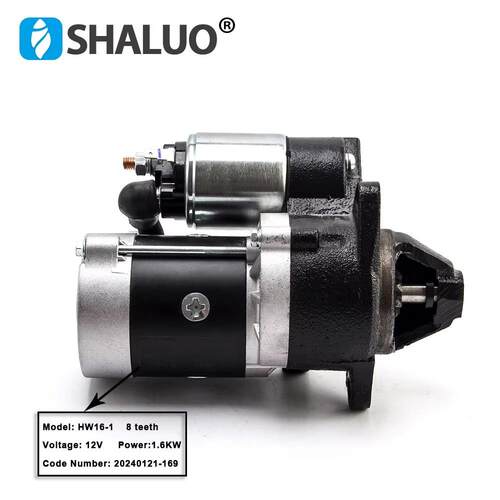 HW16-1 8T 12V 1.6KW 发动机起动马达 8 齿轮齿马达起动器