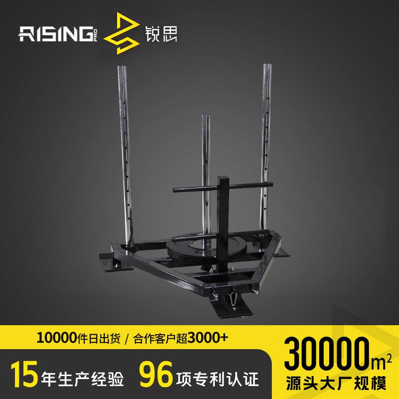 负重训练雪橇器可加杠铃片 阻力爆发力训练能量撬 能量车负重器材