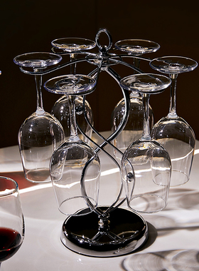 轻奢高档红酒杯杯l架摆件现代家居饰品餐厅高脚杯醒酒器酒柜装饰