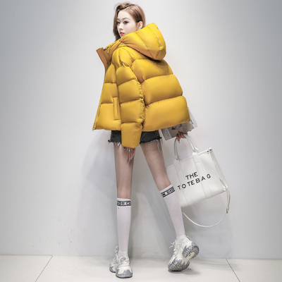 云朵泡芙龟背鹅绒羽绒服女短款