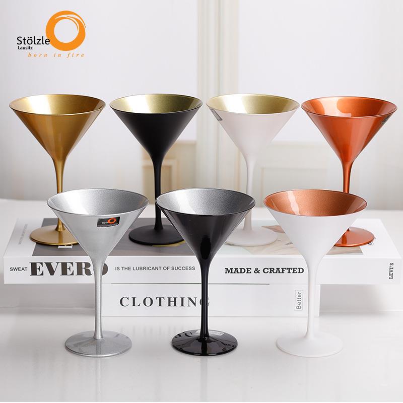 Stolzle索雅特德国进口水晶玻璃宽口香槟杯鸡尾酒杯马天尼调酒杯