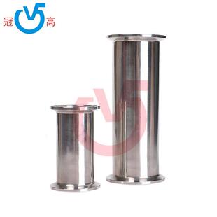 不锈钢快装直通管卡箍卡盘304可定 制圆管直通镜面水管Ф19 25 32