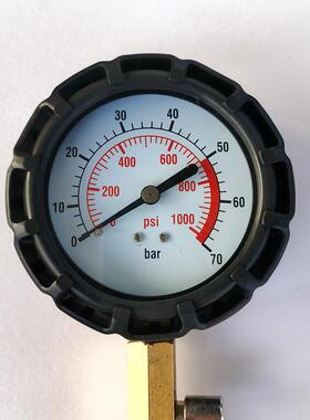 汽车工具充油表304不锈钢带支架减震压力表水处理配件汽修压力表