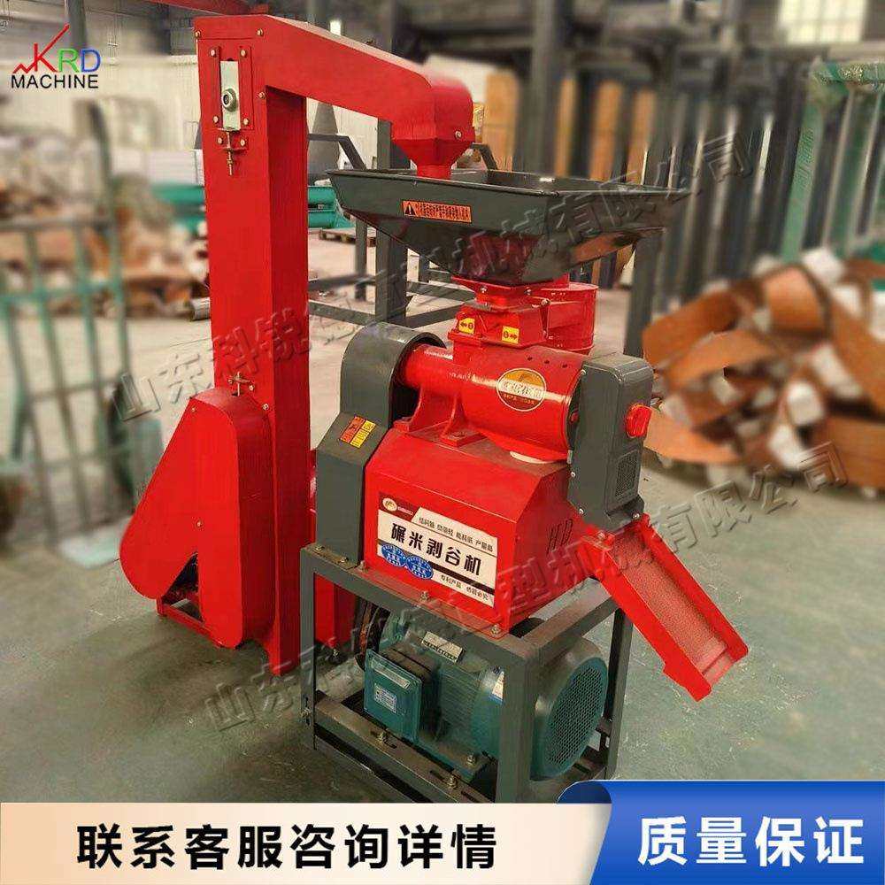 小型稻谷去皮设备 大豆小麦脱皮加工设备 全自动砂轮式高粱碾米机