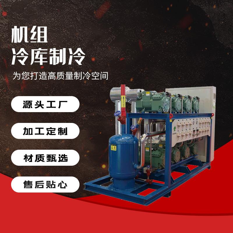 比泽尔冷库机组 敞开式冷库用压缩机活塞机组自动控温冷库机组