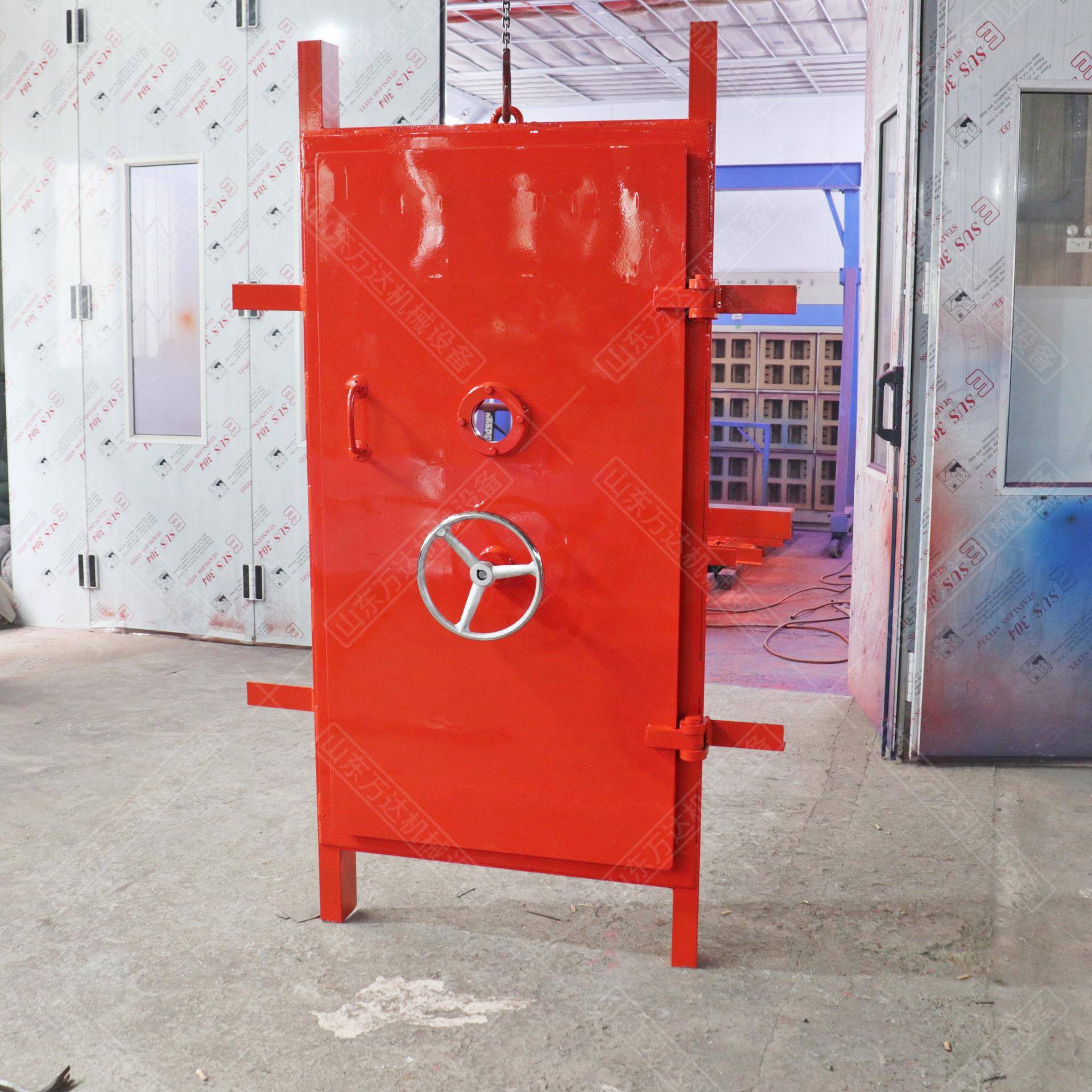 煤矿巷道隔爆抗冲击波活门 井下避难硐室防爆密闭门矿用防护门