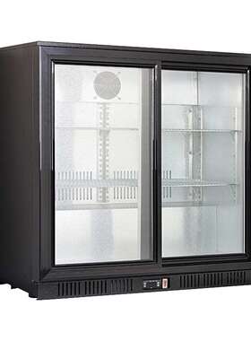 泰通行酒吧吧台小冰柜饮料冷藏展示柜商用双移门拉门保鲜冷藏柜