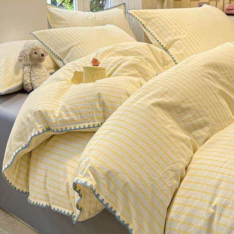 A类色织全棉水洗棉单被套纯棉学生单人宿舍床上贝壳边高端床品软,鲜花速递/花卉仿真/绿植园艺,割草机/草坪机,淘宝优惠券,粉丝福利购,淘宝优惠卷