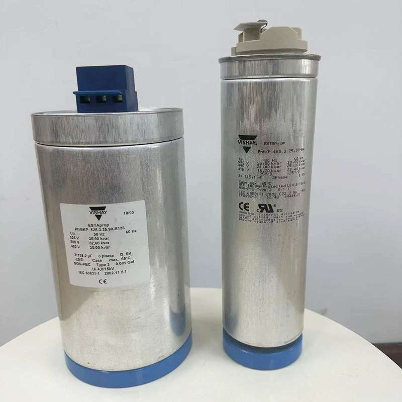 VISHAY电容器圆柱形铝壳低压功率电容器PhMKPg760型号电力电容器